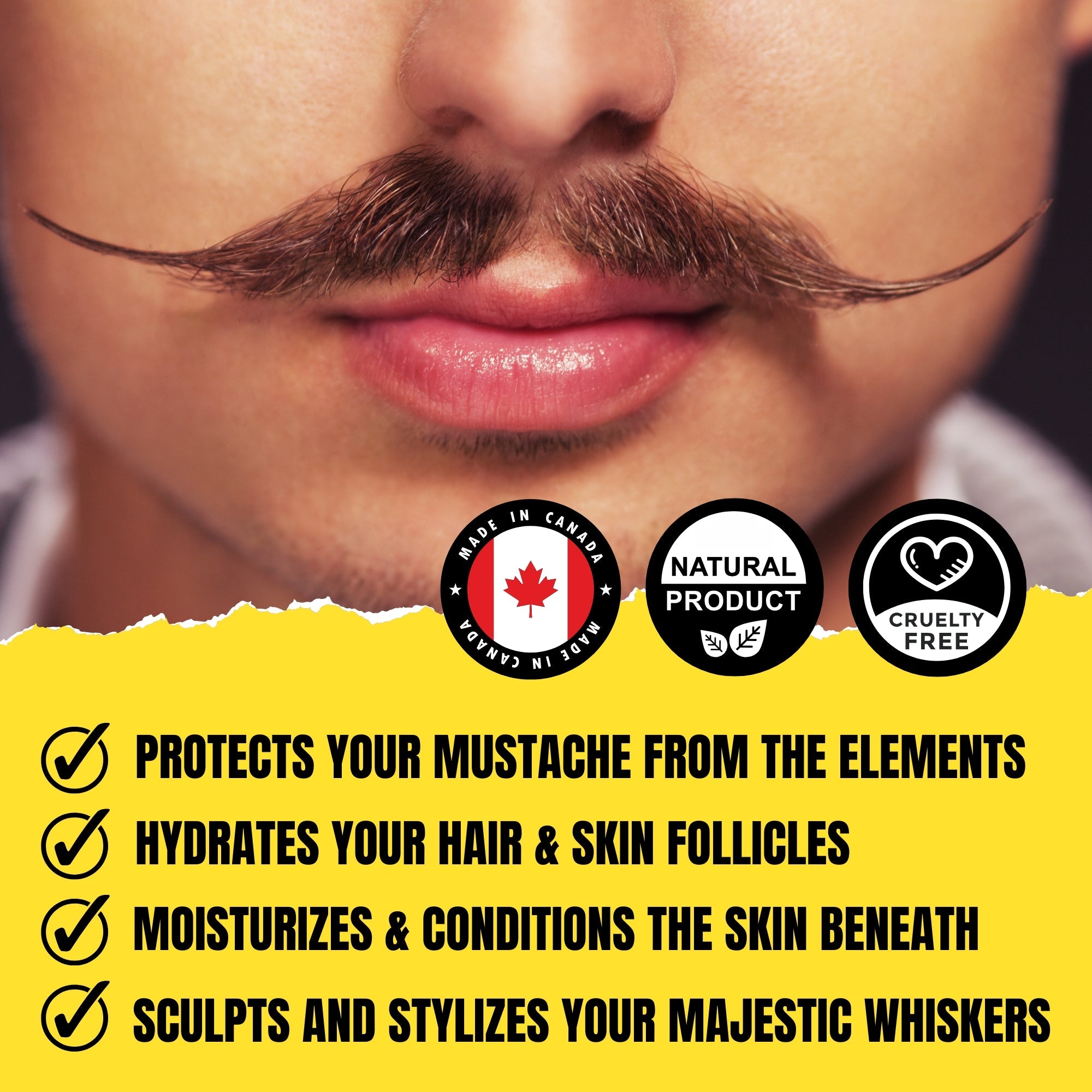 The Professor Mustache Wax (28g) – Crisp Cedarwood, Smooth Vanilla & Sweet Cigar | Strong Hold Moustache Grooming Wax | Dr. Chris Schneider Collaboration