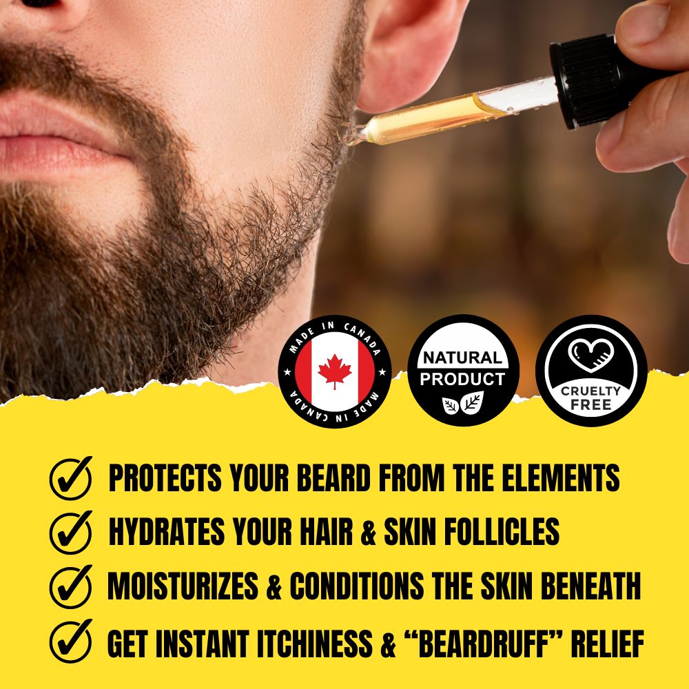 Fuzzy Beaver Beard Oil (30ml) – Canadian Maple Syrup & Pancakes | Premium Conditioning Beard Oil
