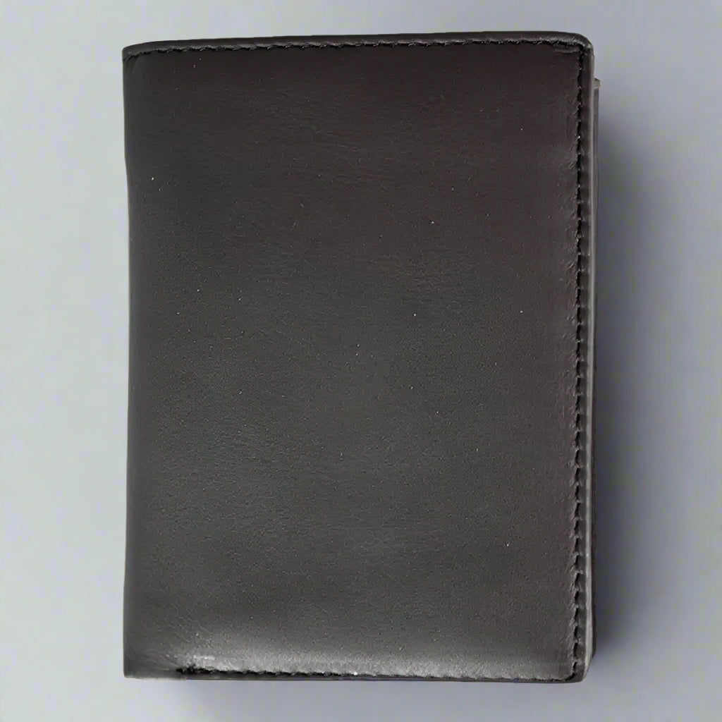 JBG International Men's Snap Close Flip Bifold Leather Wallet