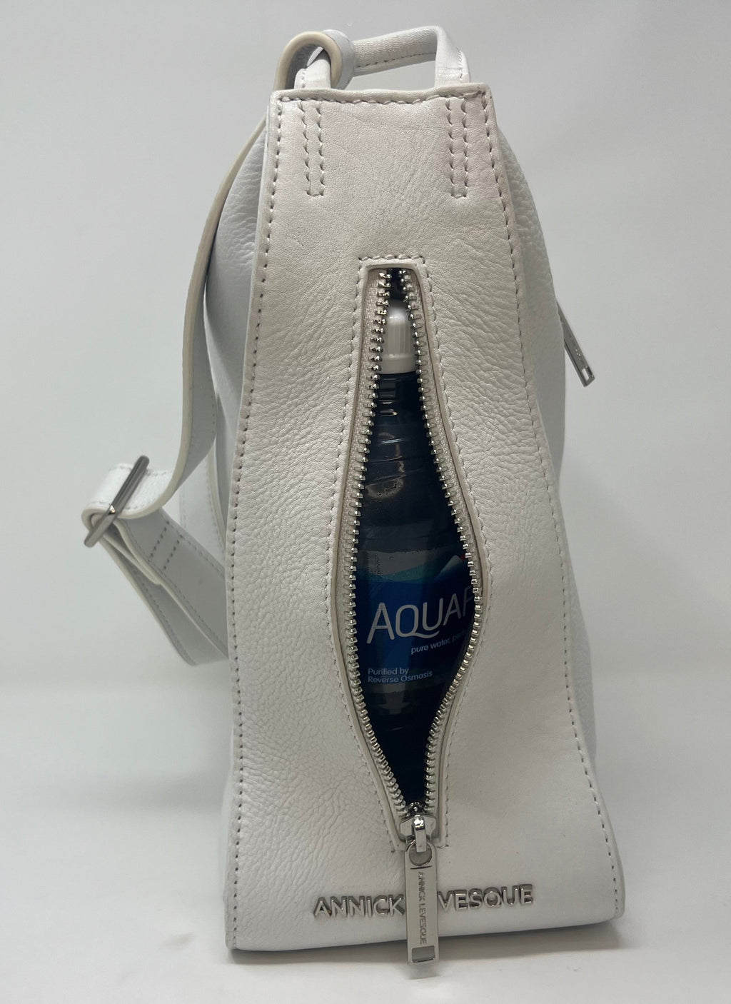 sac à main souple en bandoulière, blanc | Julie