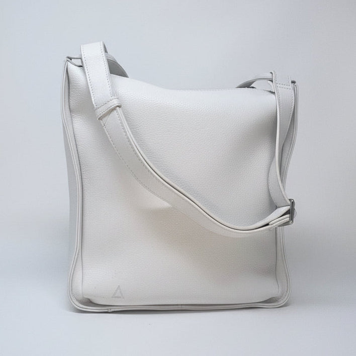sac à main souple en bandoulière, blanc | Julie