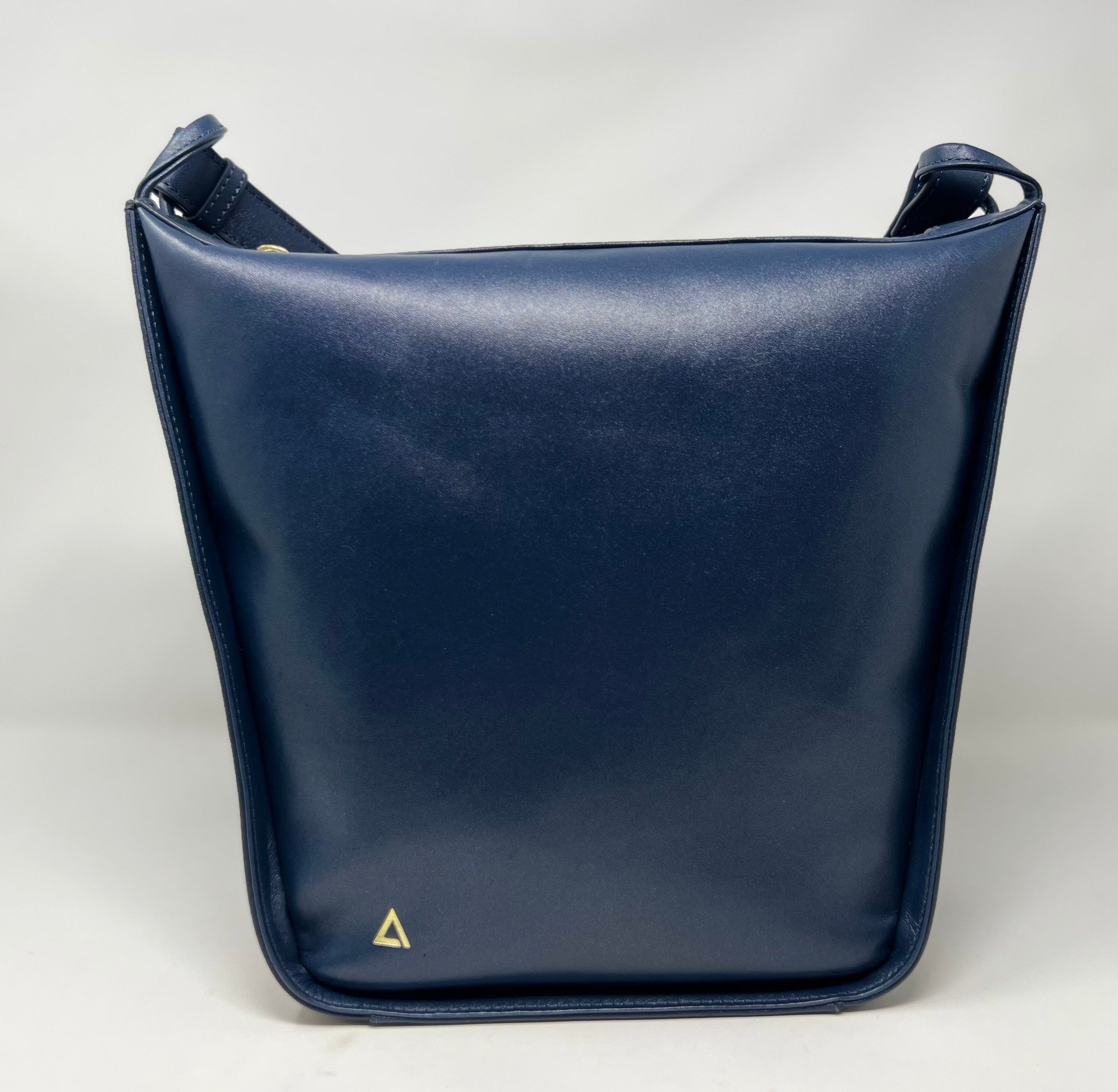 sac à main souple en bandoulière, Bleu marine | Julie