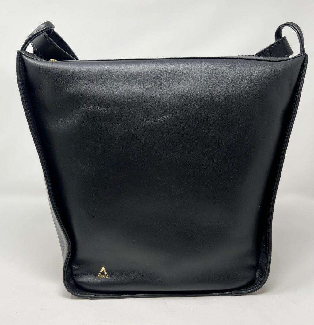 sac à main souple en bandoulière, Noir, Julie
