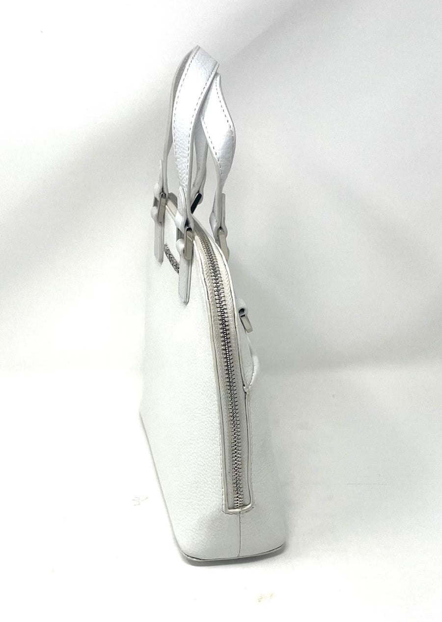 Sac à main en cuir blanc - Justine