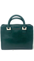 Sac à main en cuir vert foncé | Petit Kathy