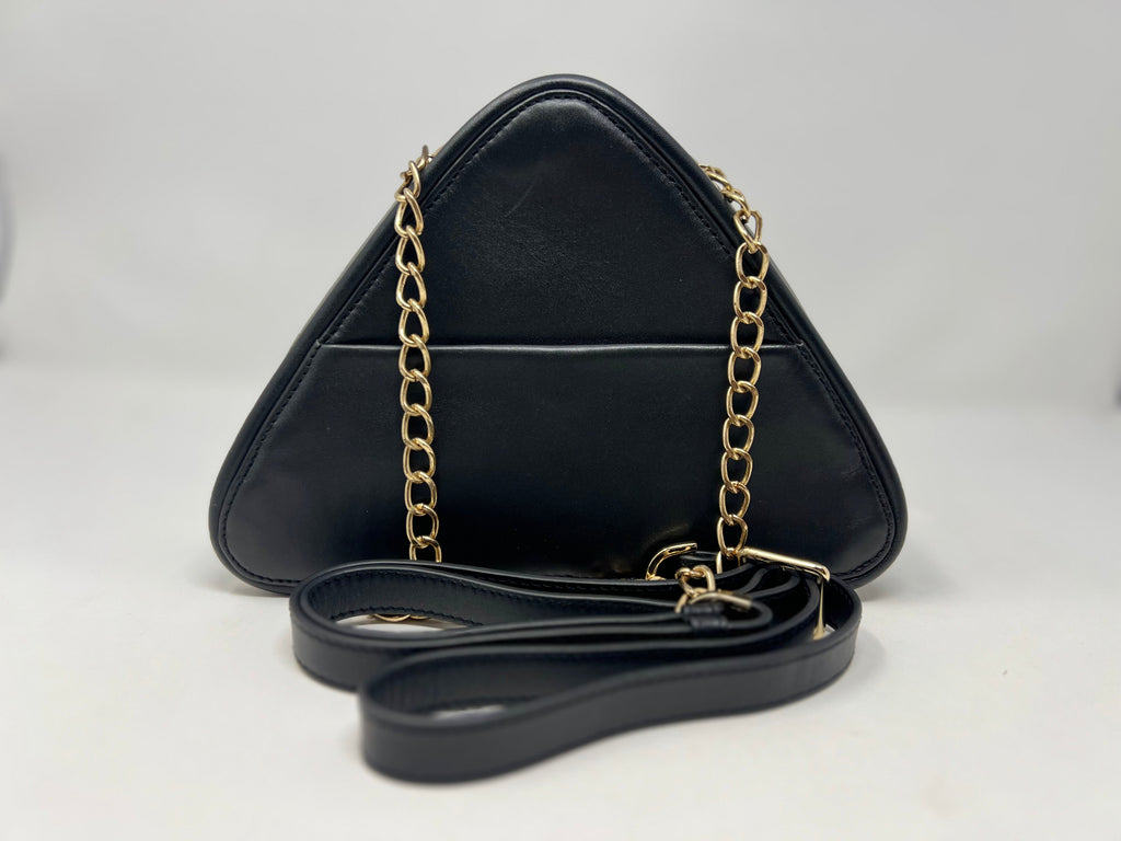 Sac de soirée de forme triangulaire, Noir, Kiana