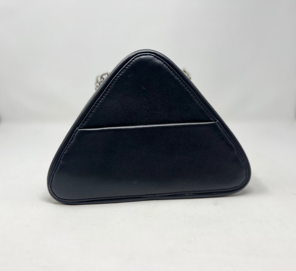 Sac de soirée de forme triangulaire, Noir, Kiana