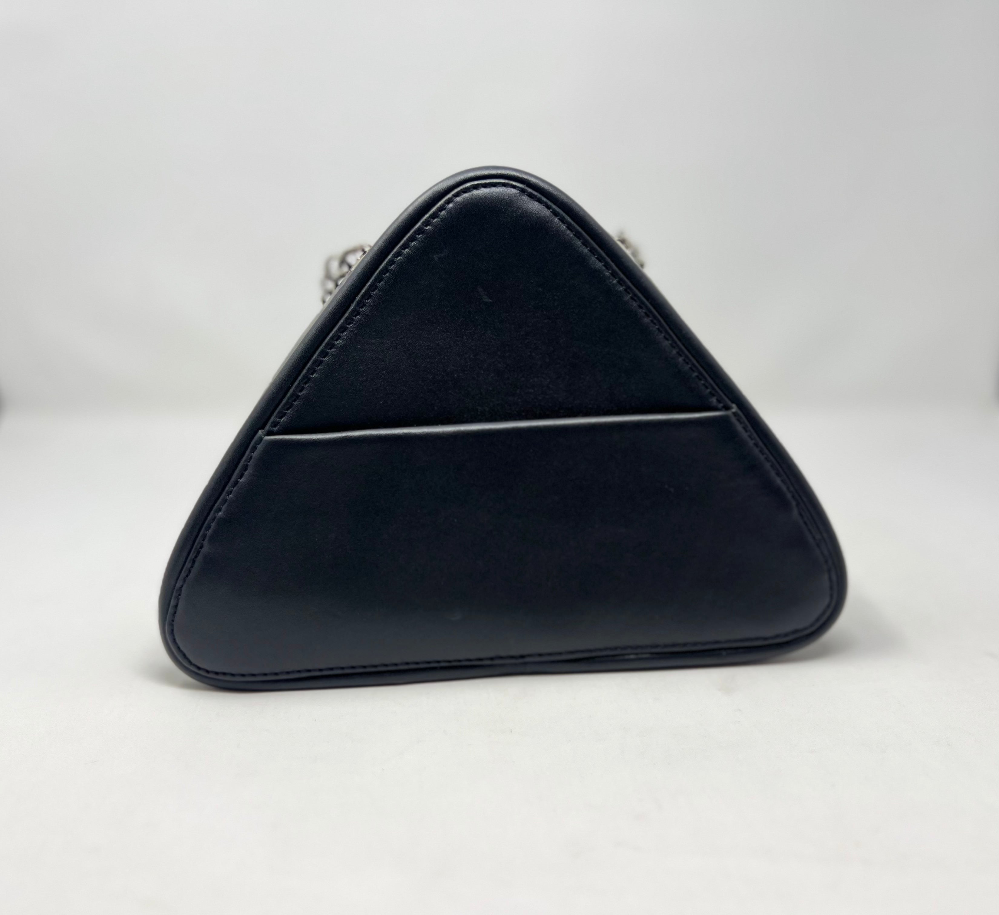 Sac de soirée de forme triangulaire, Noir, Kiana
