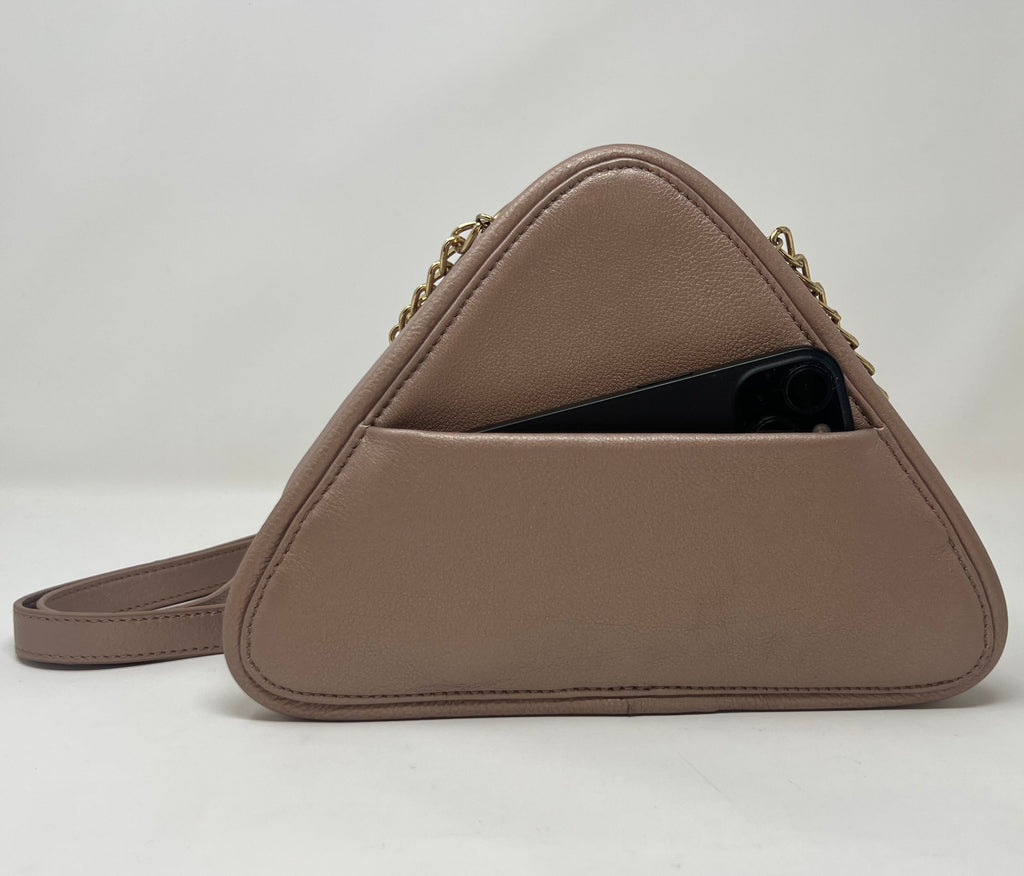 Sac de soirée avec poignée amovible, Rose Platine | Kiana