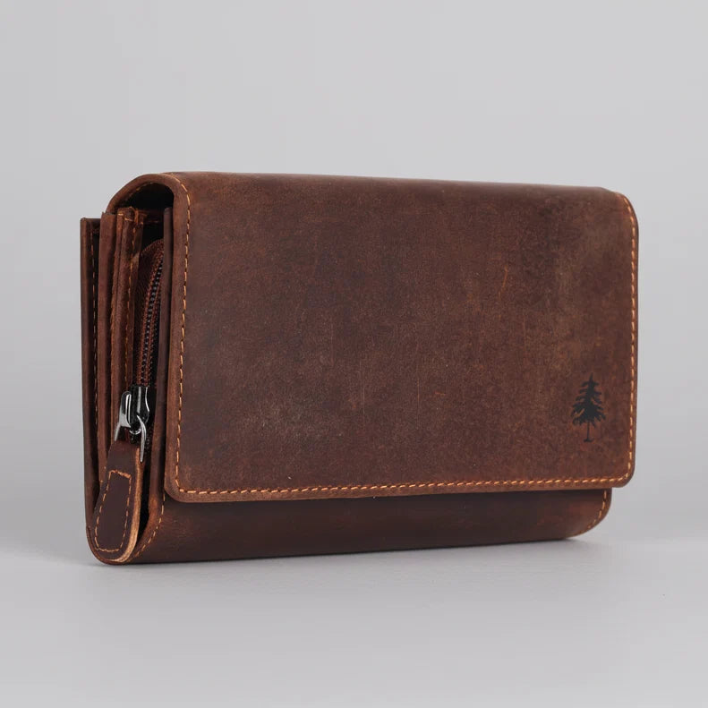 Greenwood Leather Full Grain Leather Wallet RFID Clutch