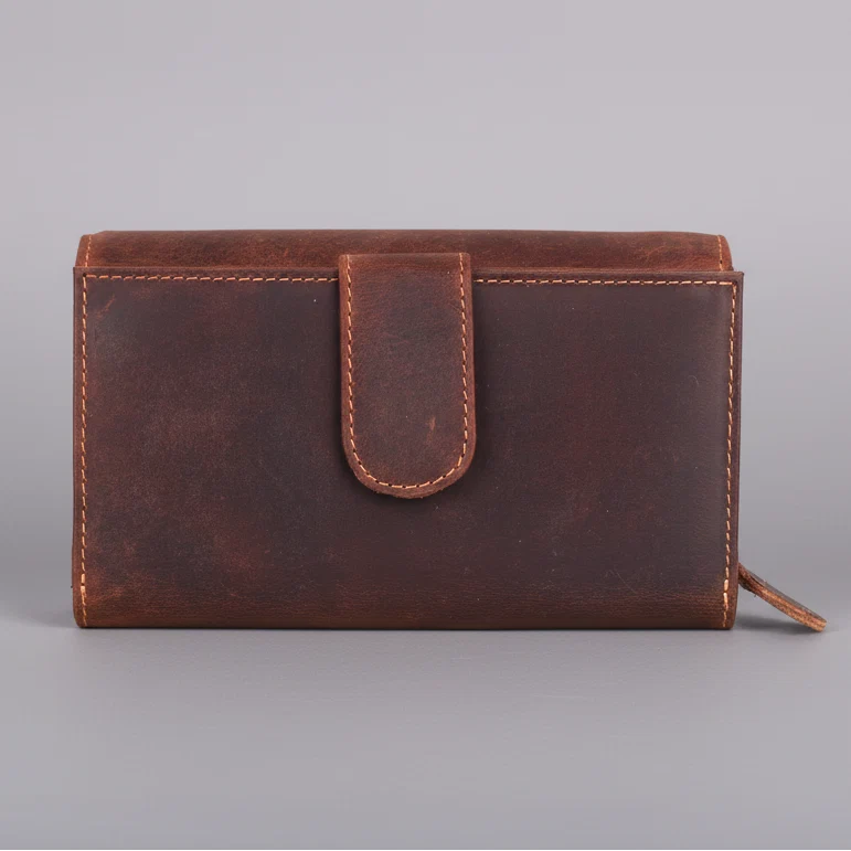 Greenwood Leather Full Grain Leather Wallet RFID Clutch