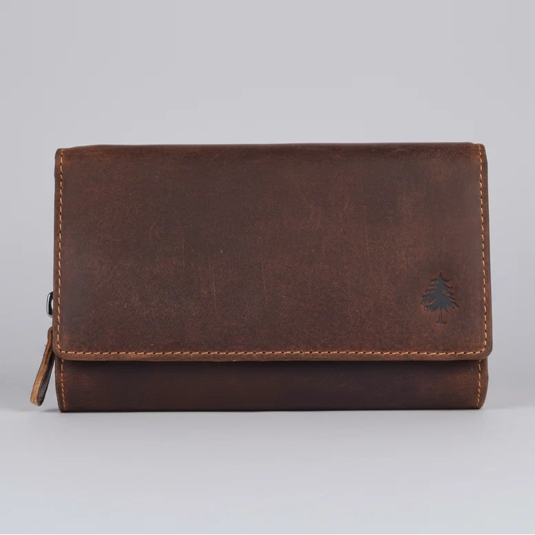 Greenwood Leather Full Grain Leather Wallet RFID Clutch
