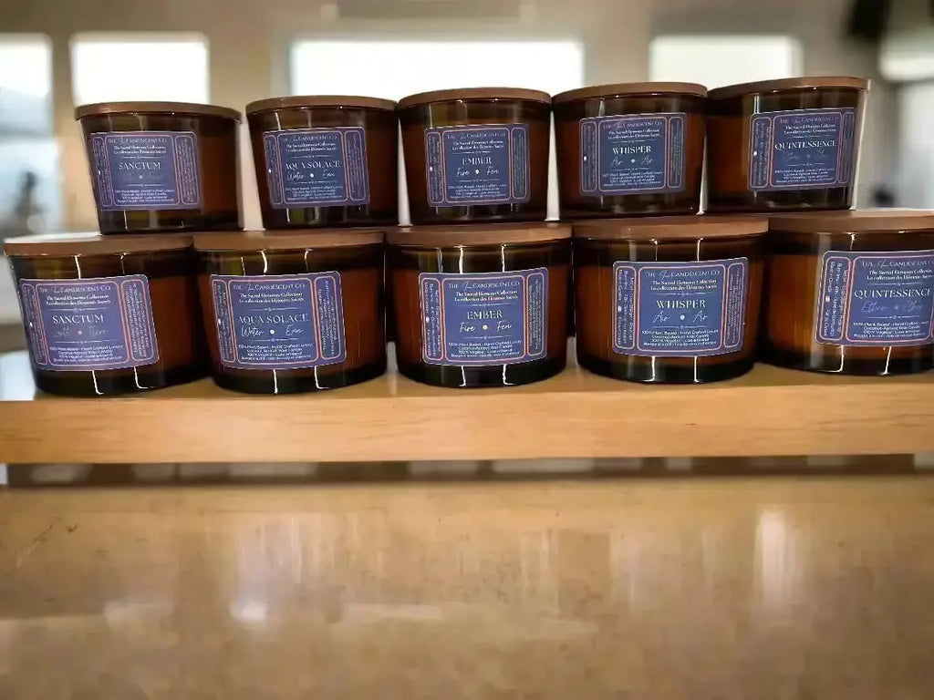 EMBER — FIRE ELEMENT | Warm spiced luxury coconut apricot wax candle