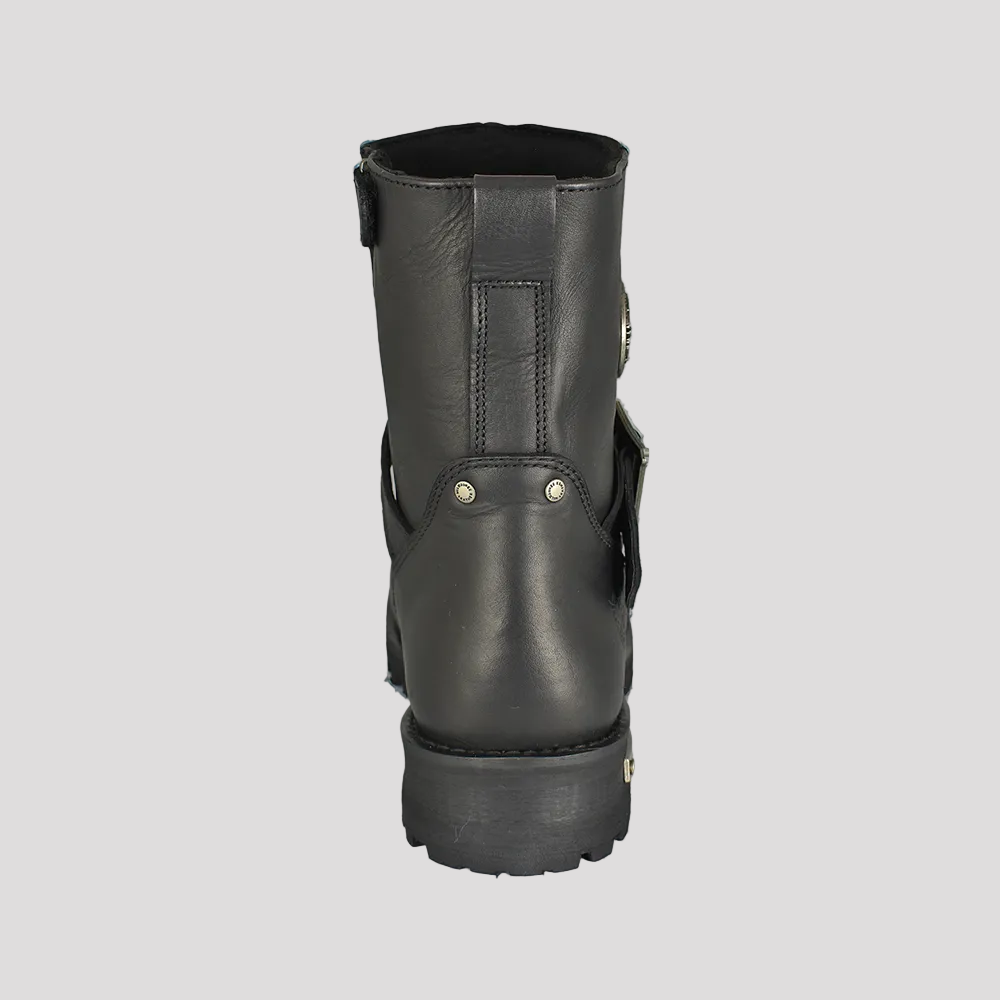 Milwaukee Leather Men's Wide 6" Side Zip Motorcycle Boots