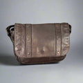 MET Studded Leather Crossbody Bag