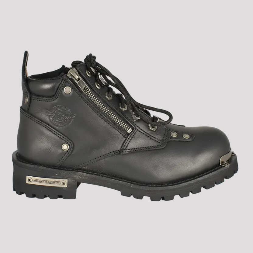 Milwaukee Leather Women's 6" Double Zip Motorcycle Boots