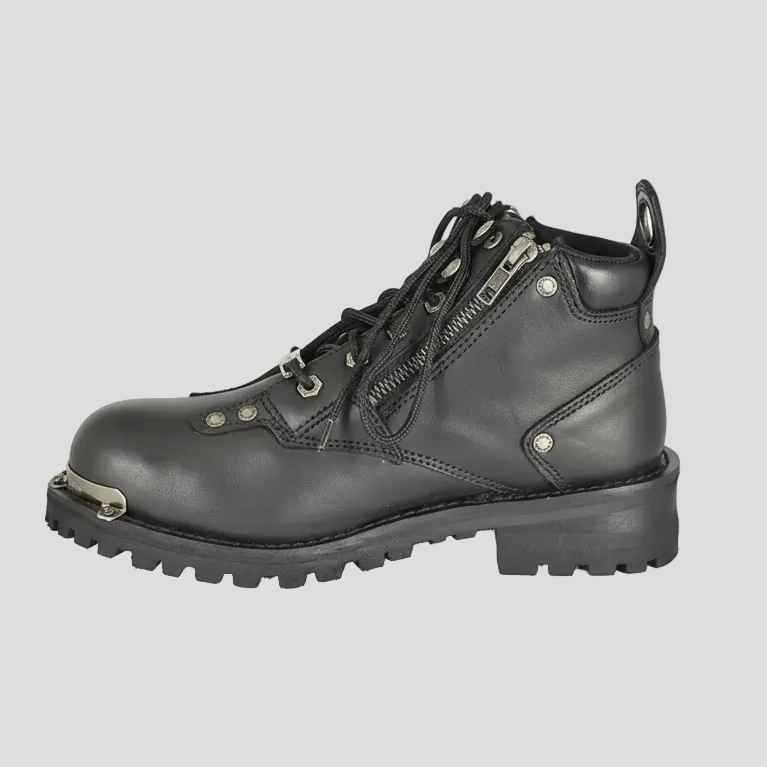 Milwaukee Leather Women's 6" Double Zip Motorcycle Boots
