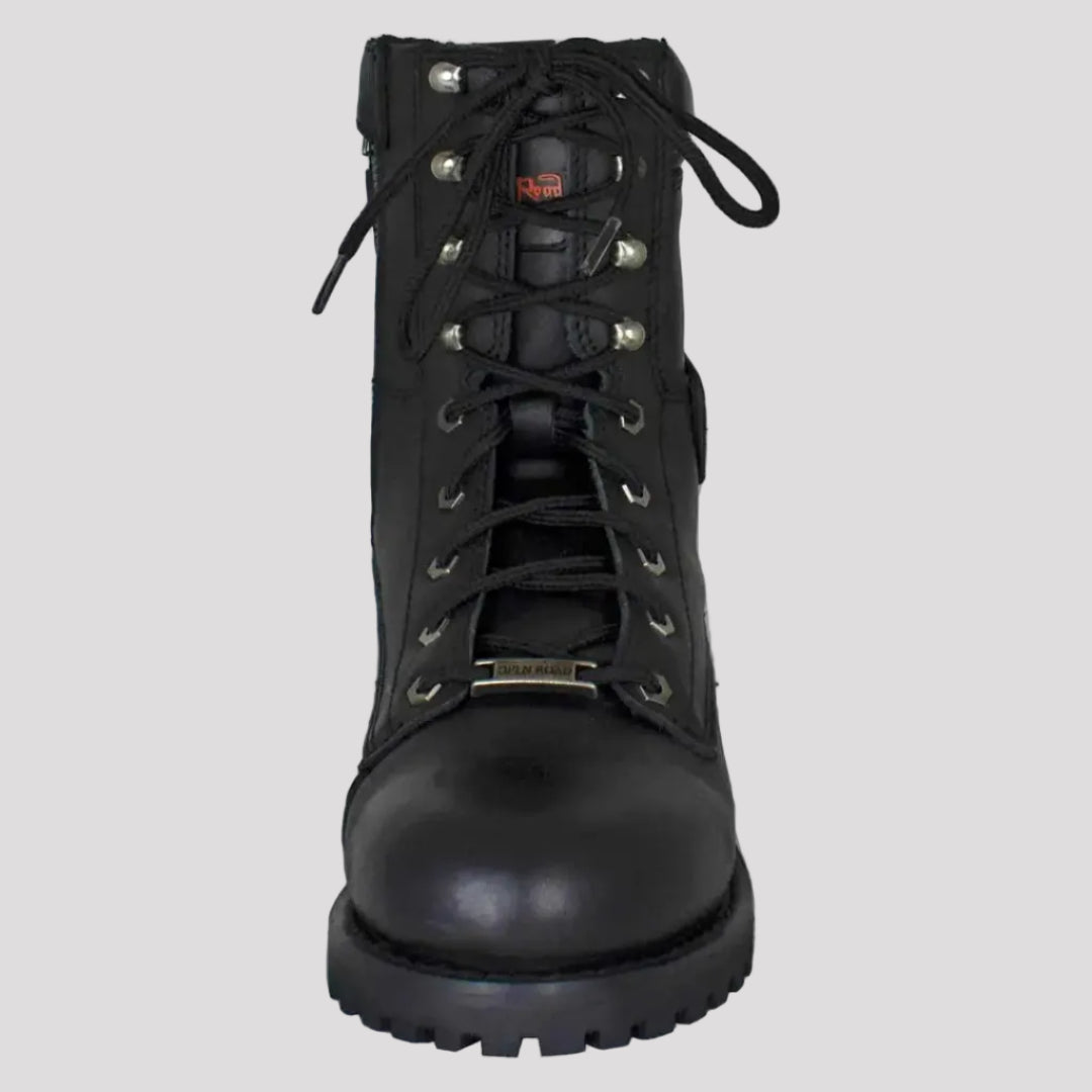 Open Road Men's 8" Quilted Motorcycle Boots