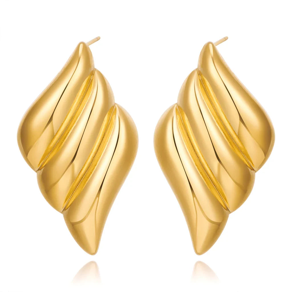 Triple Wing Gold Studs