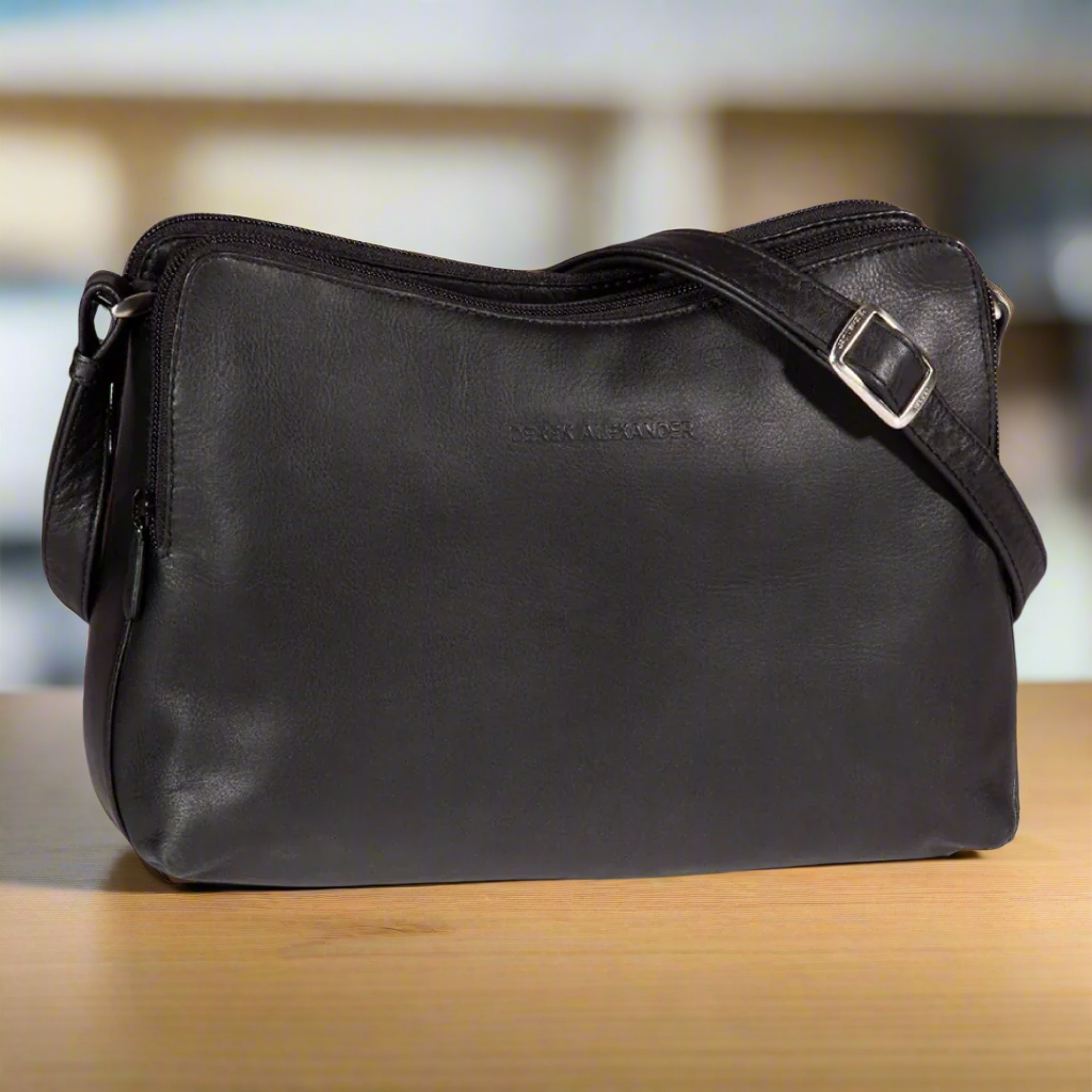Derek Alexander Leather Crossbody Bag