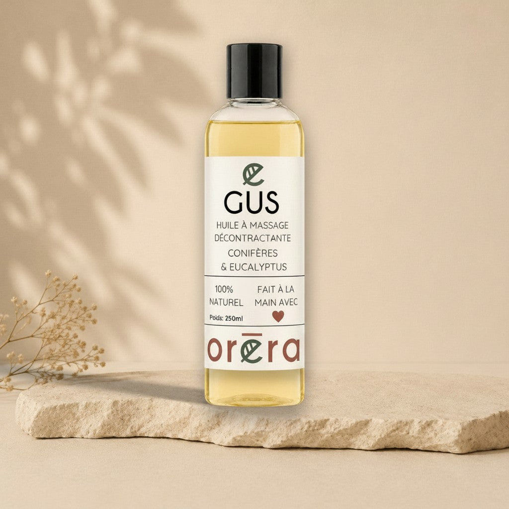 Huile à massage GUS conifères & eucalyptus