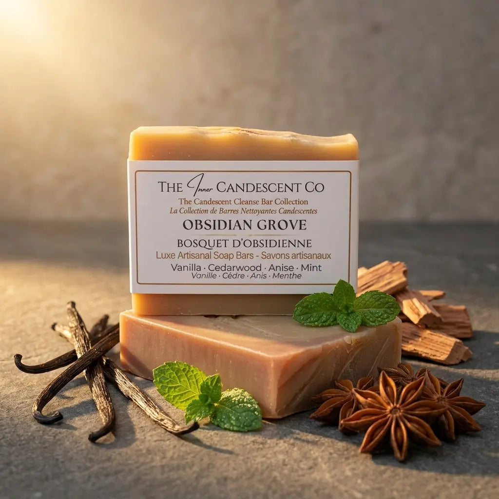 Obsidian Grove | Cedarwood Patchouli Anise Handmade Soap Bar