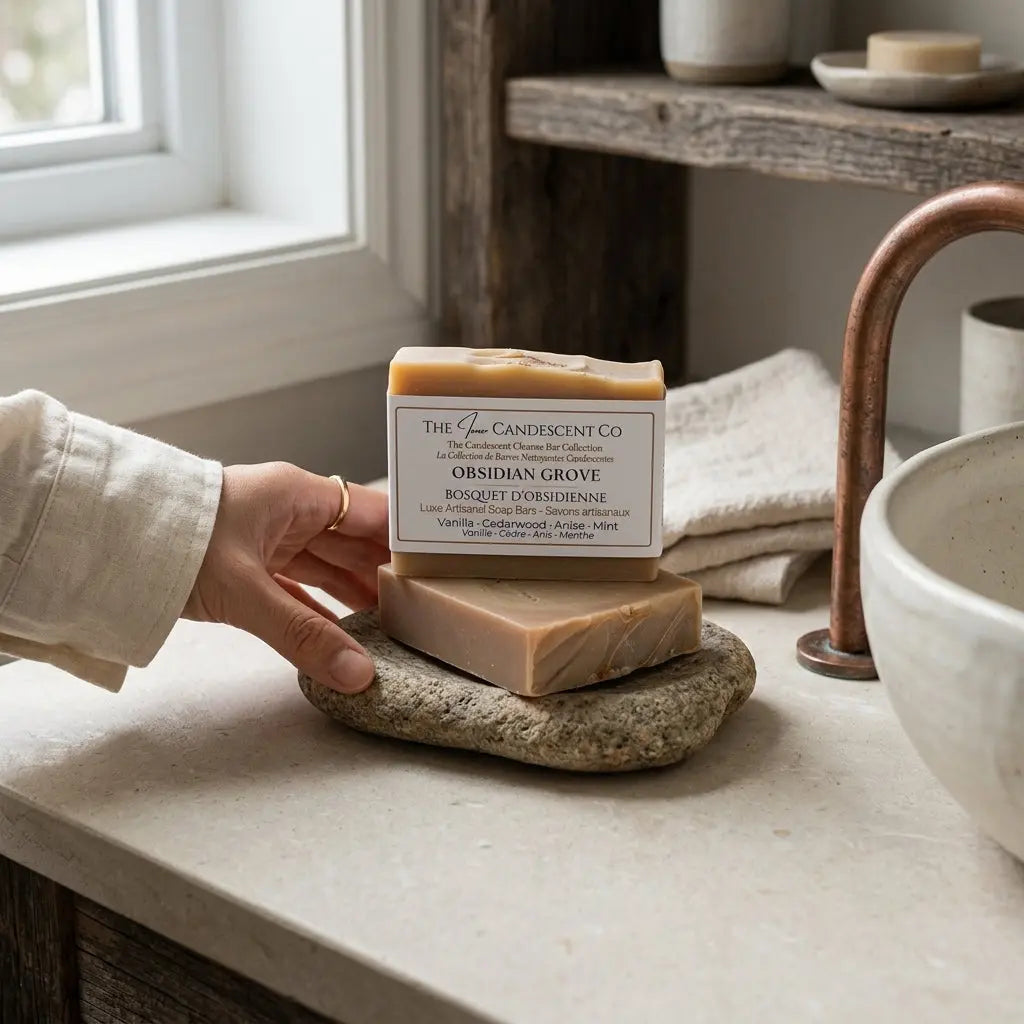 Obsidian Grove | Cedarwood Patchouli Anise Handmade Soap Bar