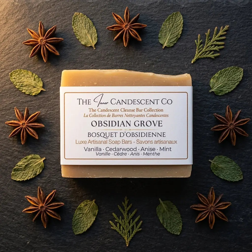Obsidian Grove | Cedarwood Patchouli Anise Handmade Soap Bar