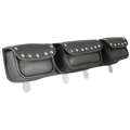 Open Road Chrome Studded Straight PVC Windshield Bag