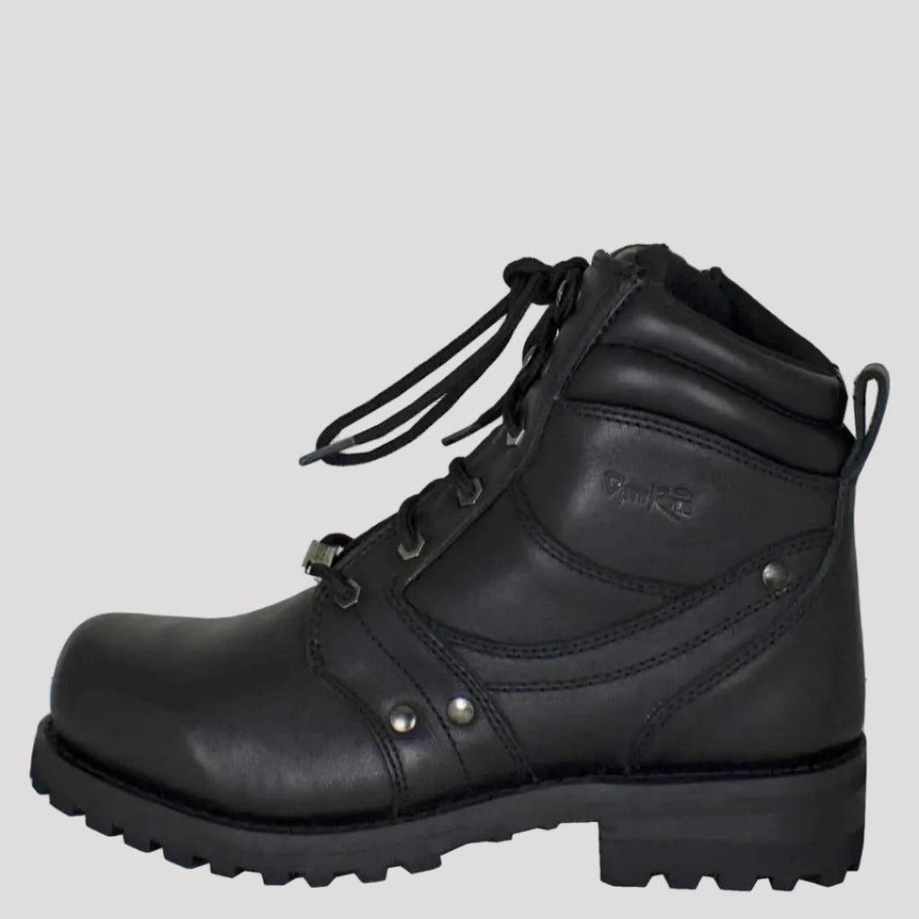 Open Road Men's 7" Lace-Up Motorcycle Boots