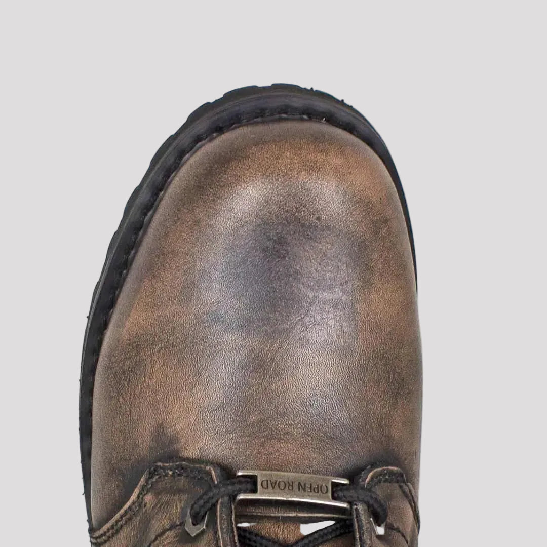 Open Road Men's 7" Lace-Up Motorcycle Boots