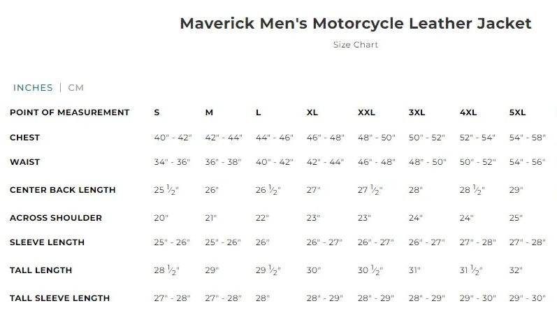 Open Road Men's Maverick Leather Motorcycle Jacket