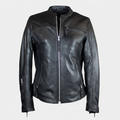 Open Road Women's Racer Leather Motorcycle Jacket