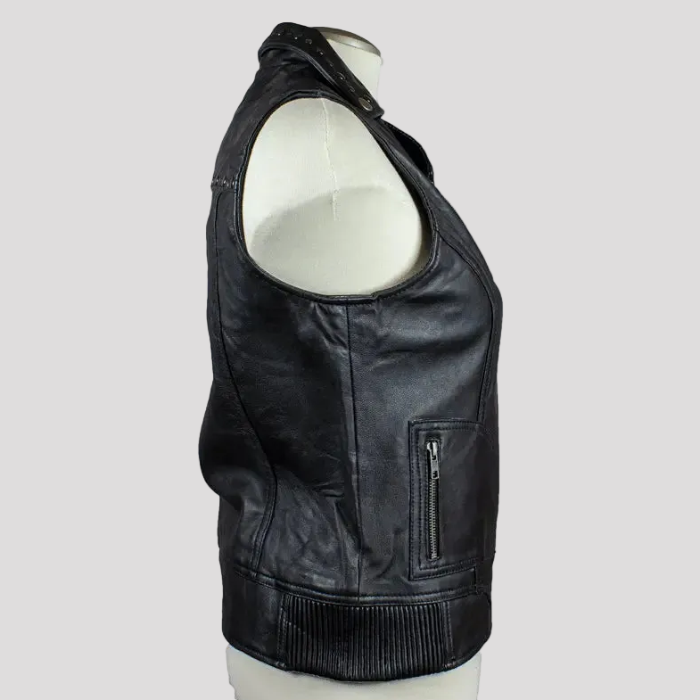 Open Road Women's Studded Leather Vest