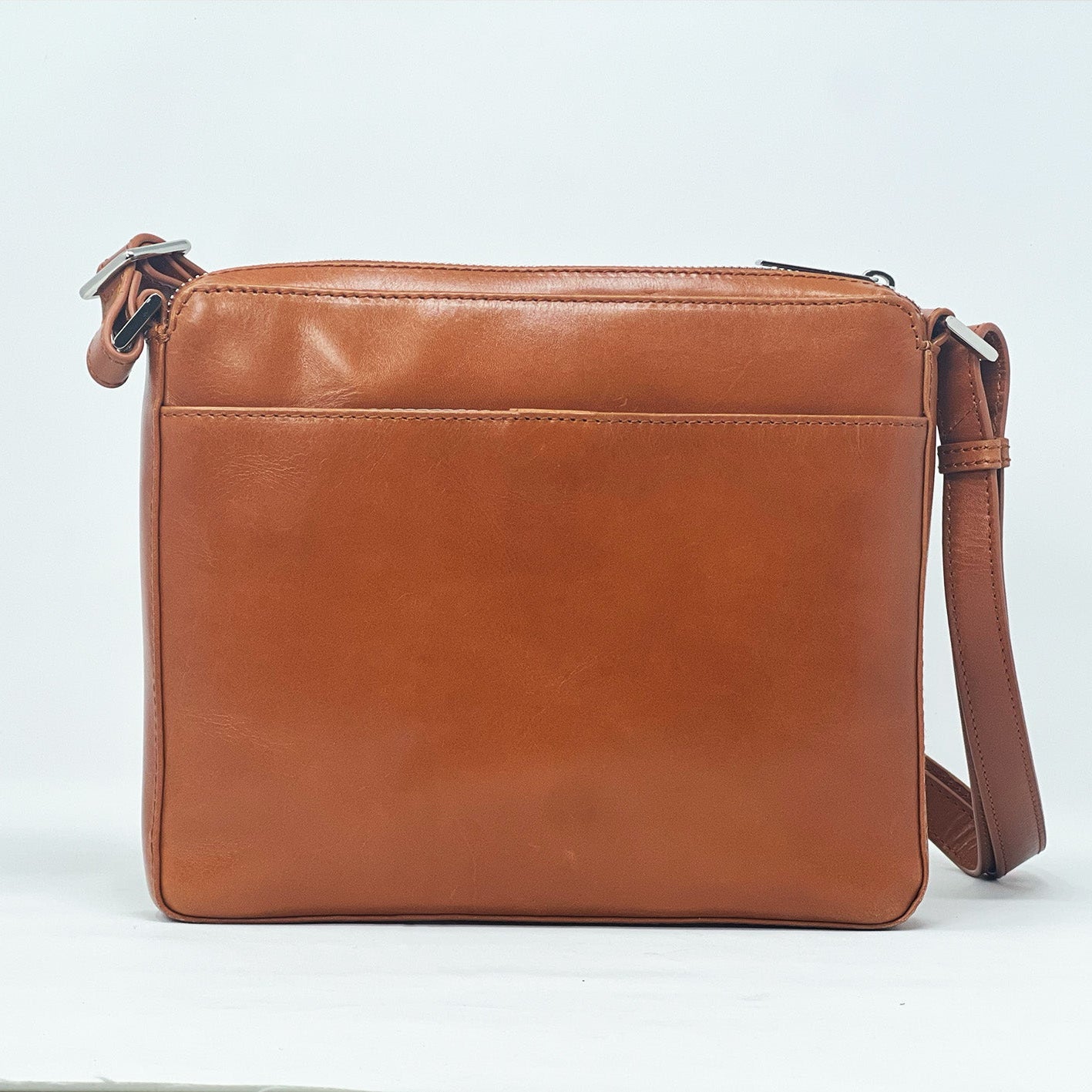 Sac à bandoulière "Crossbody" cognac | Gisèle petit