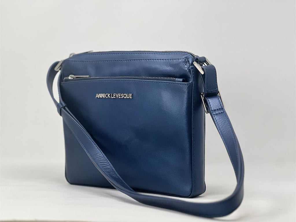 Sac à bandoulière "Crossbody" bleu | Gisèle petit