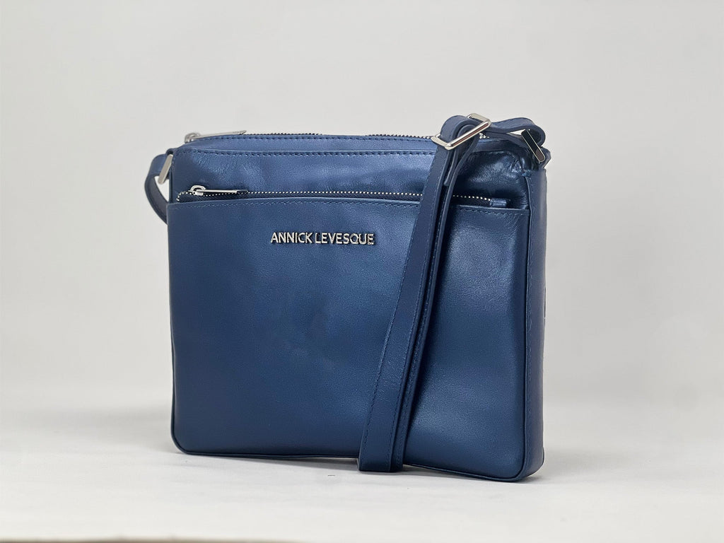 Sac à bandoulière "Crossbody" bleu | Gisèle petit