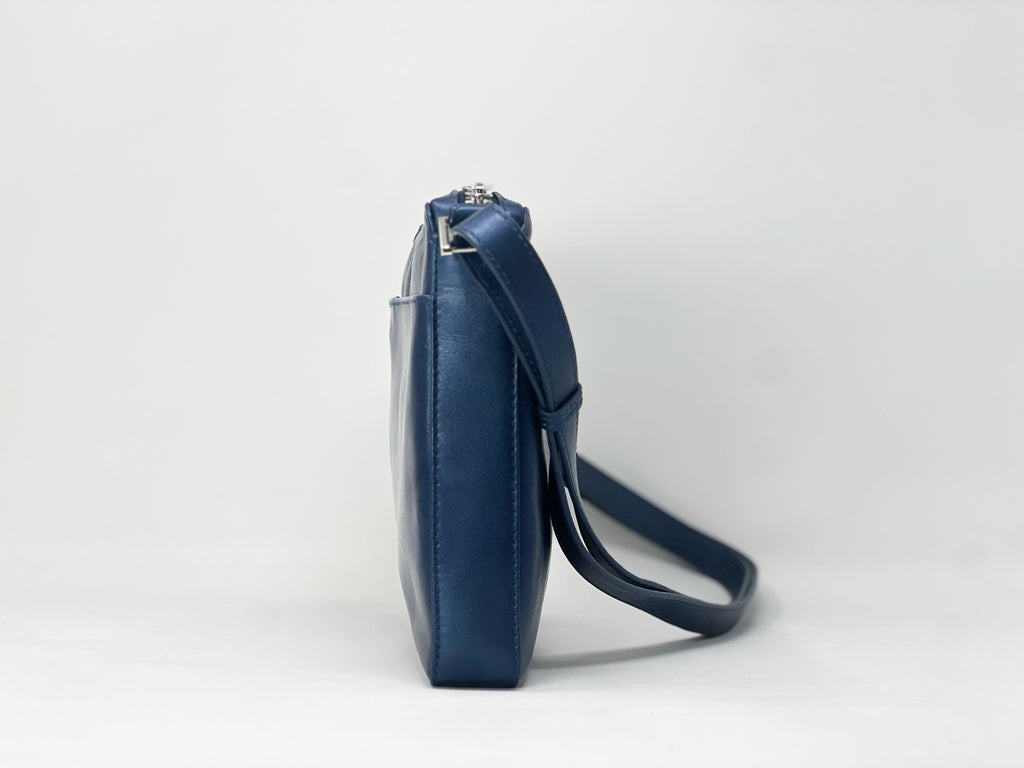 Sac à bandoulière "Crossbody" bleu | Gisèle petit