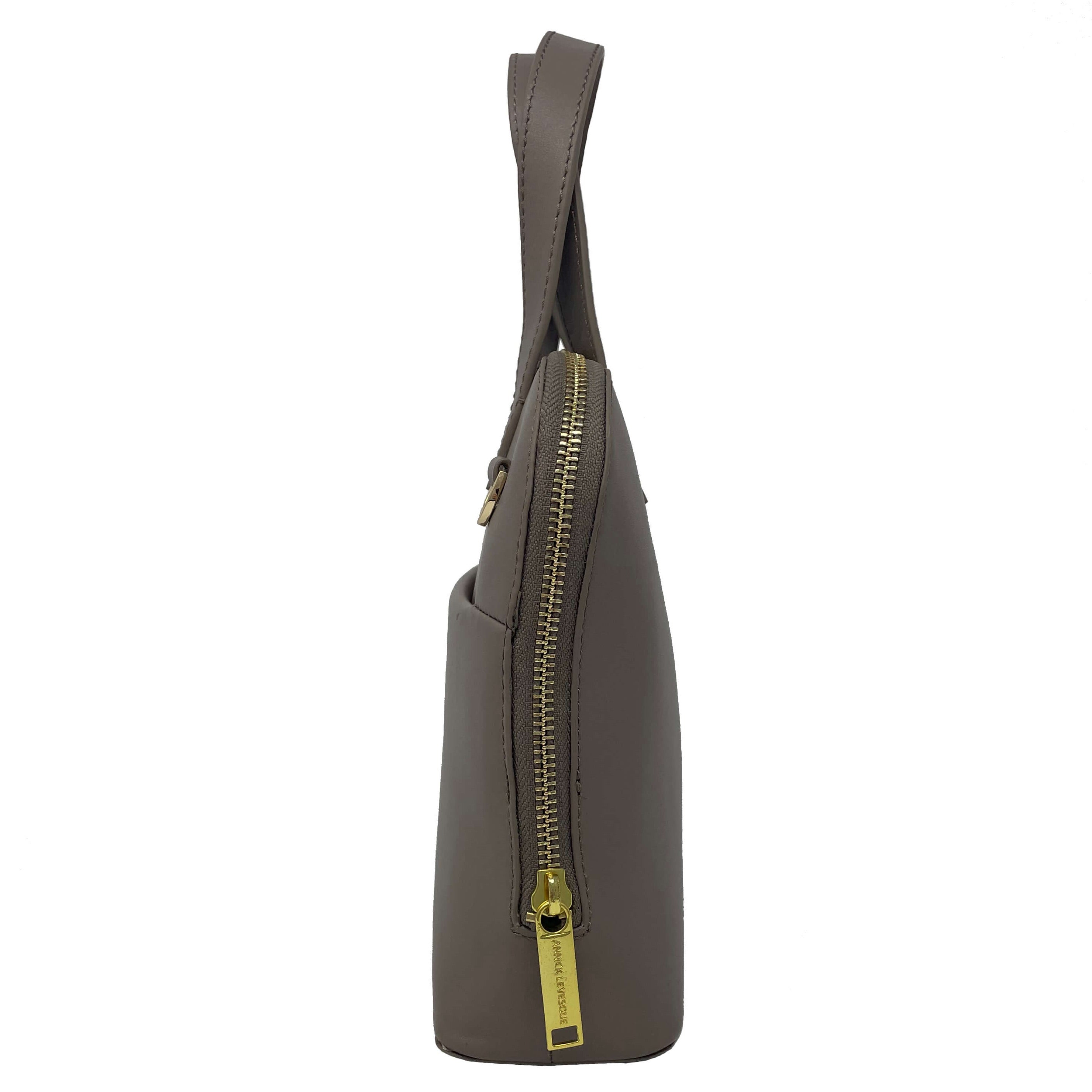 Sac à main en cuir Taupe | Justine
