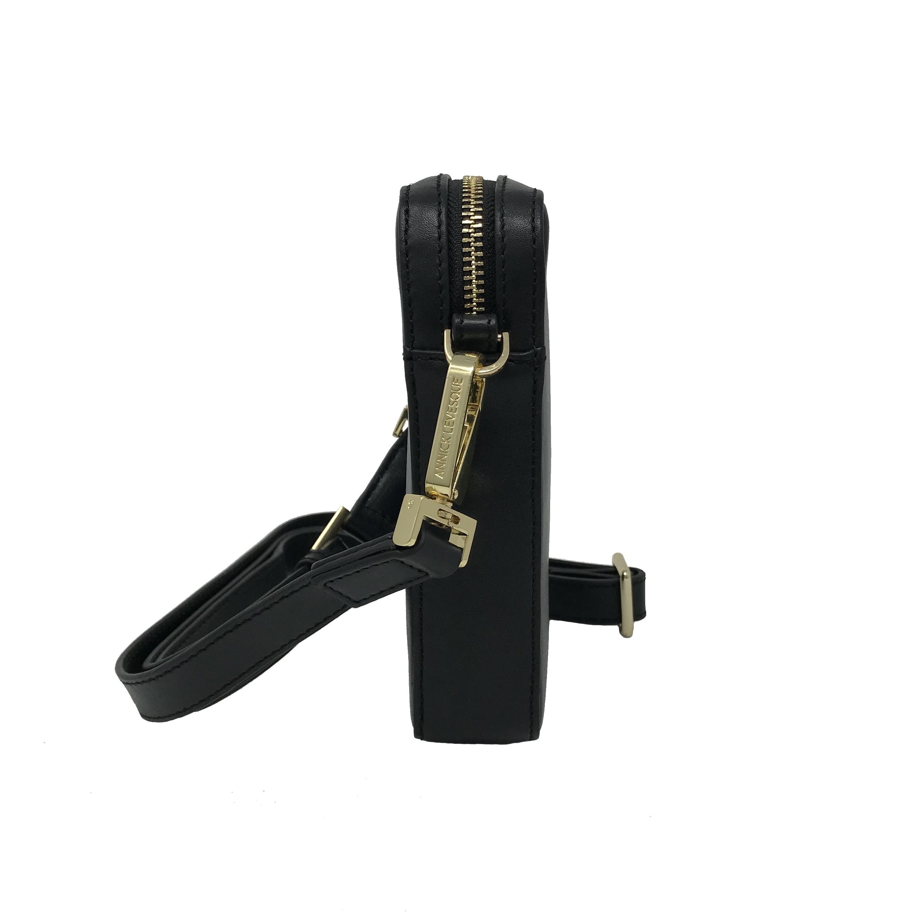 Petit Sac à bandoulière en Cuir Noir | Marie-Pierre