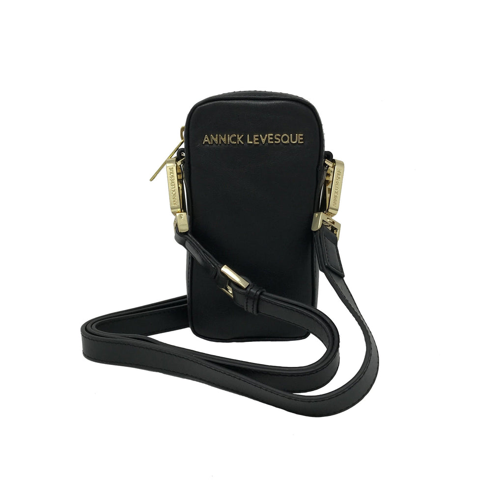 Petit Sac à bandoulière en Cuir Noir | Marie-Pierre