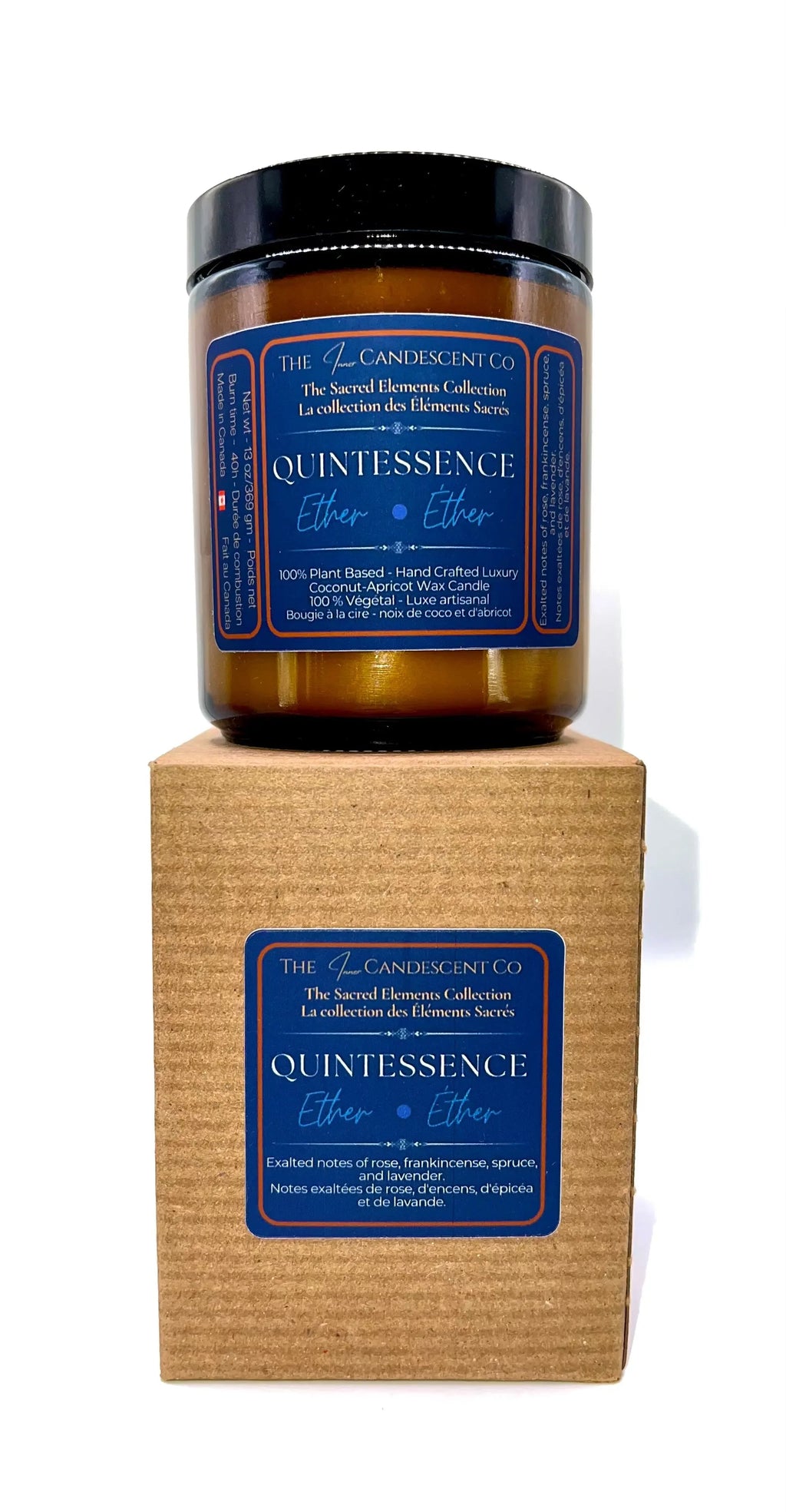 QUINTESSENCE — ETHER ELEMENT | Luminous luxury coconut apricot wax candle