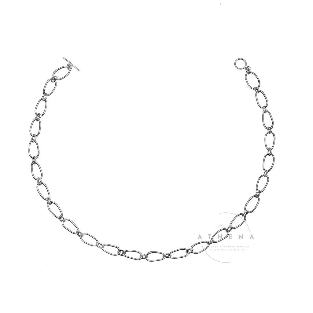 Radiant Linkage Necklace — Sterling Silver