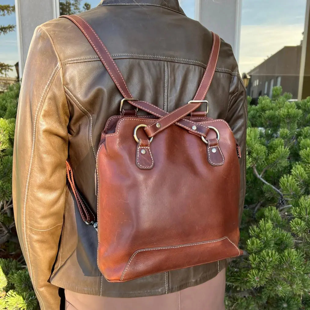 Rugged Earth Full Grain 2-in-1 Handbag & Backpack