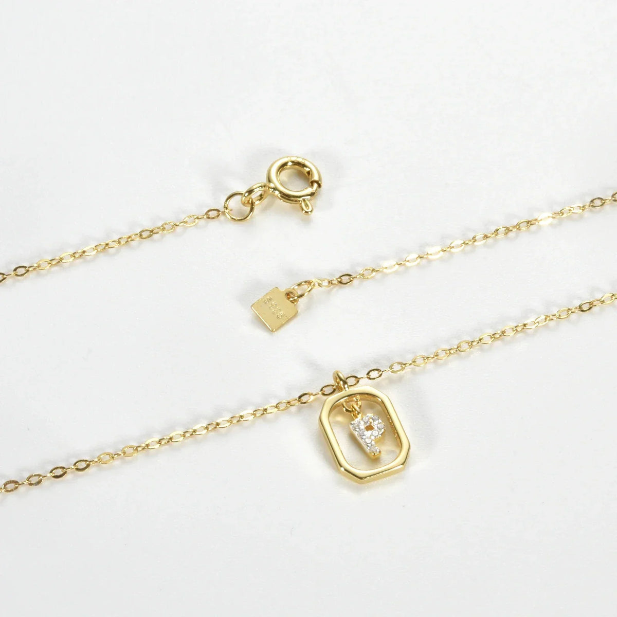 Personalized Initial Necklace in 925 Sterling Silver