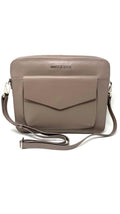 Sac de travail en Cuir Taupe - Sofia