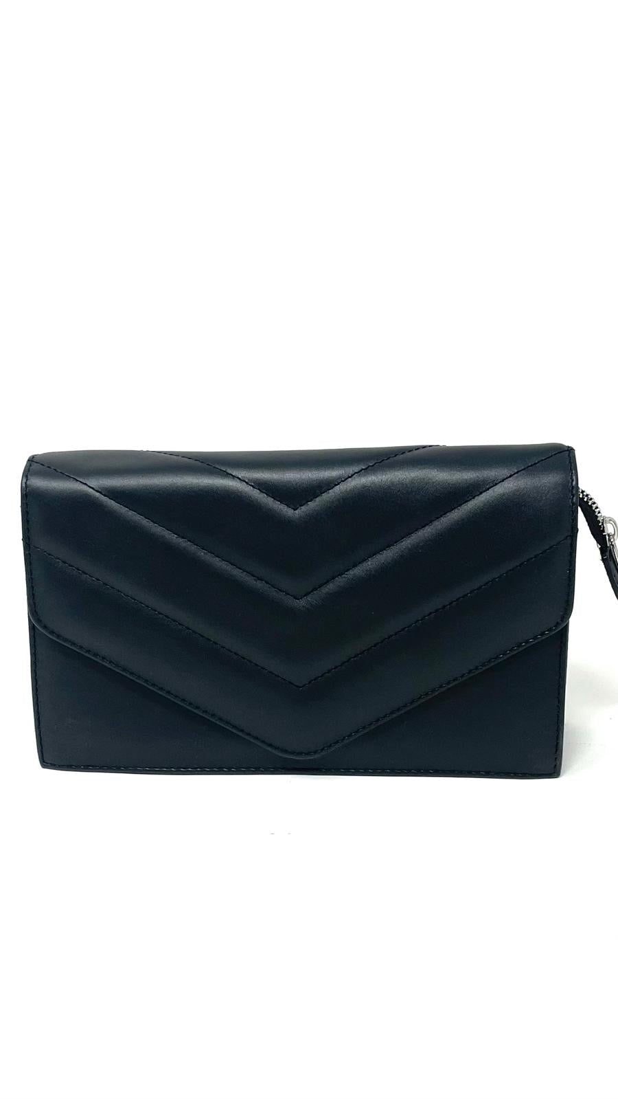 Sac à main en cuir noir | Sandrine