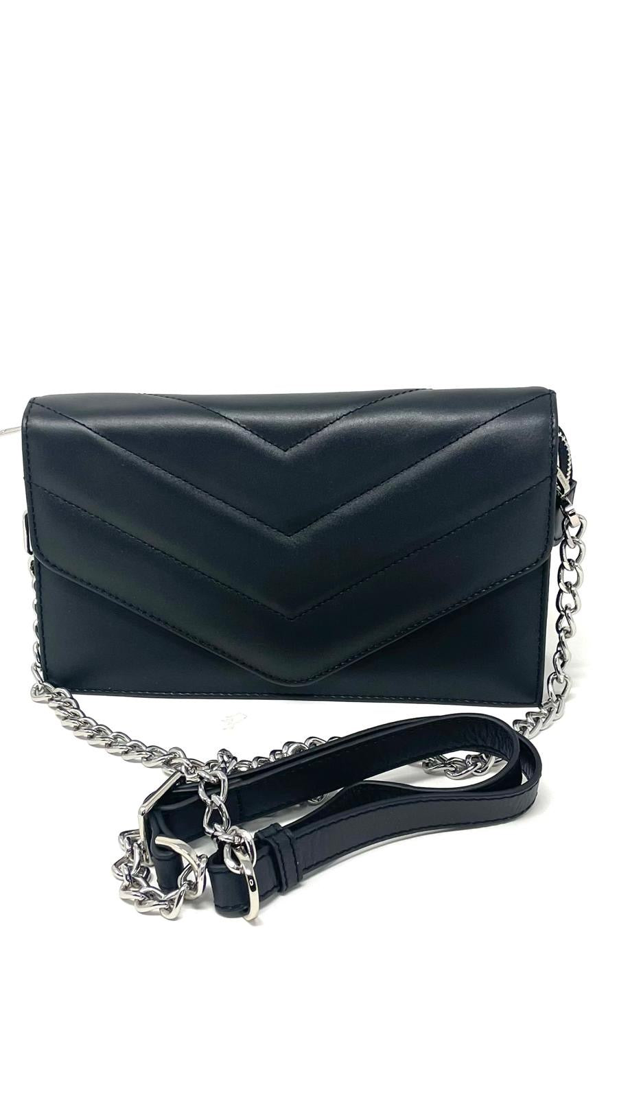 Sac à main en cuir noir | Sandrine