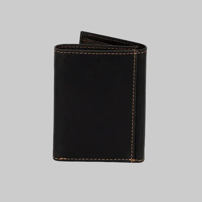Greenwood Leather Men’s Tri-Fold RFID Wallet