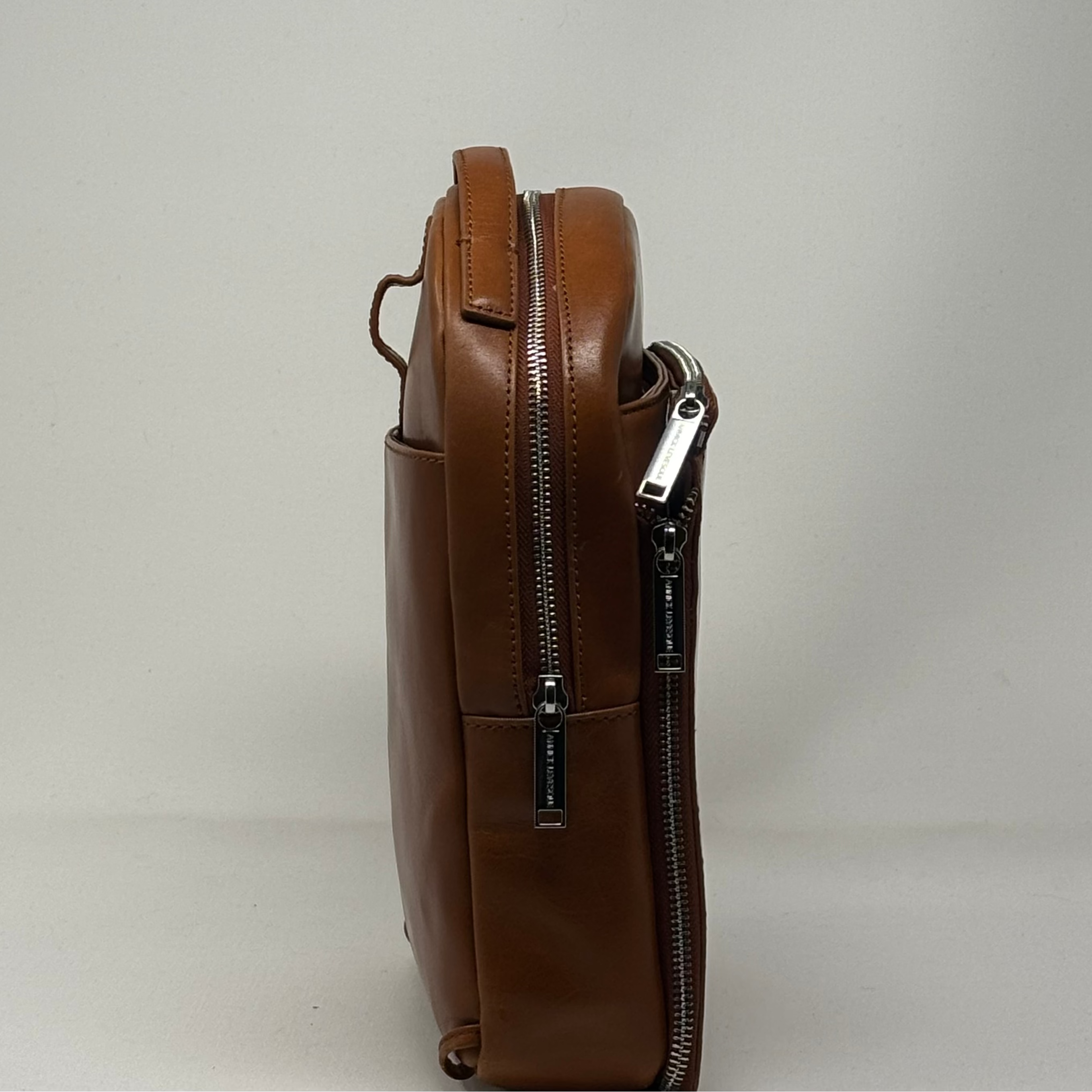 Sac à dos en Cuir Véritable Alice, Cognac